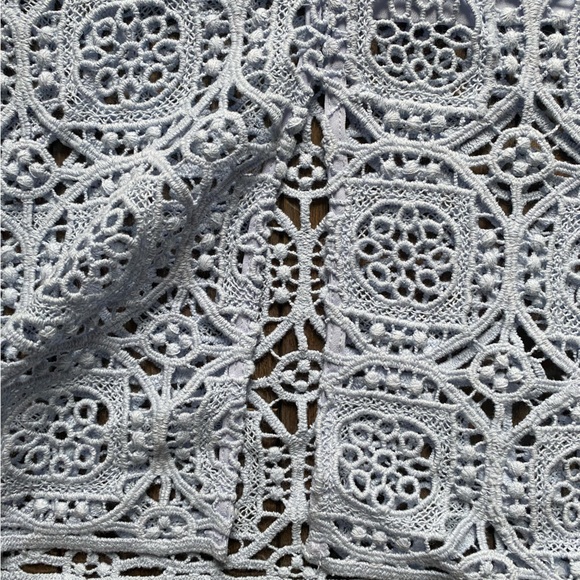 Zara NWT Crochet Midi Skirt. Size Small. Baby Blue Colour. - Picture 10 of 11